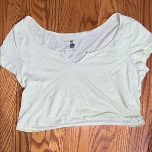 Pacsun Light Green Crop Top